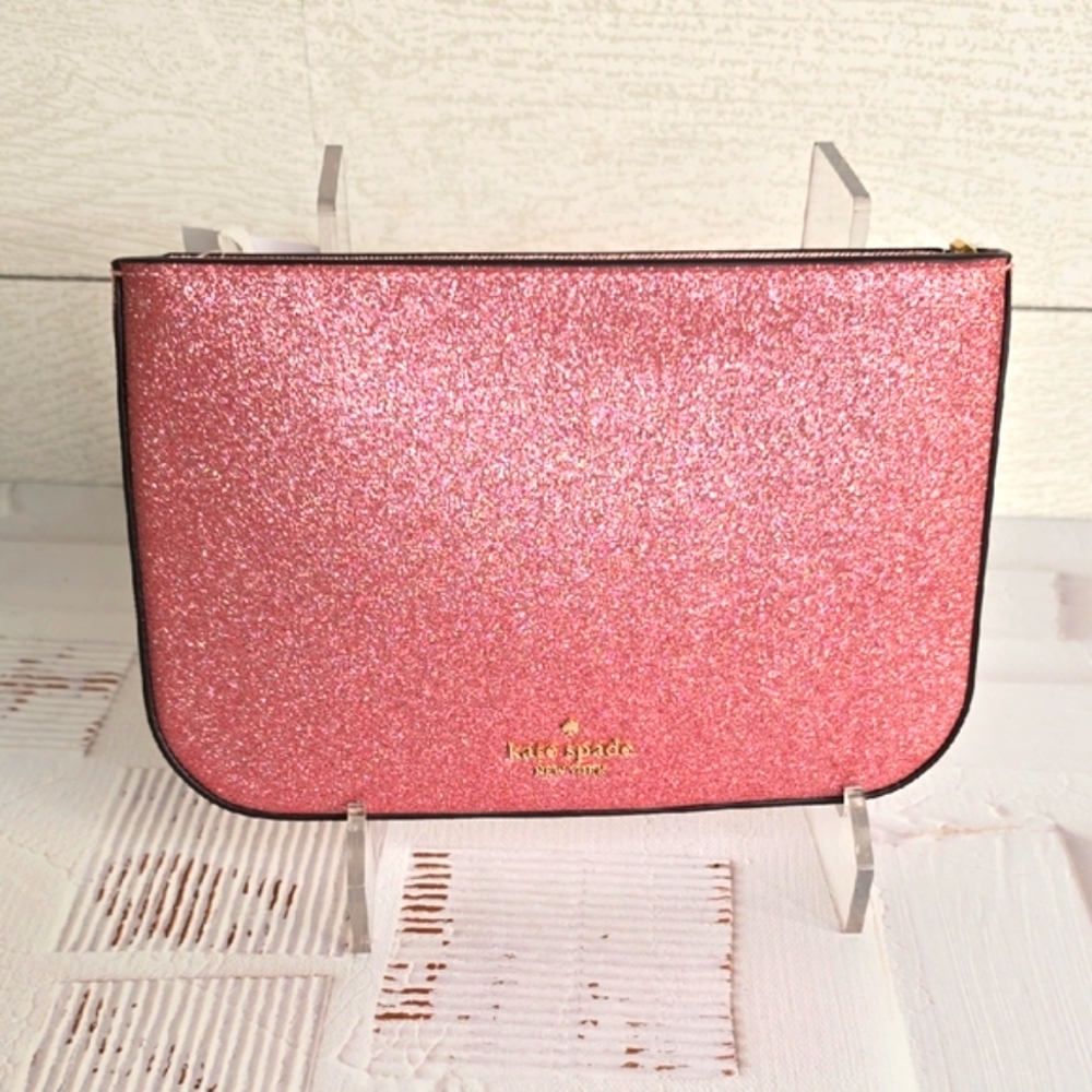 NWT Kate Spade Sparkling Pink Poshette
